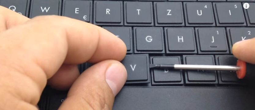 image of laptop keyboard repairing